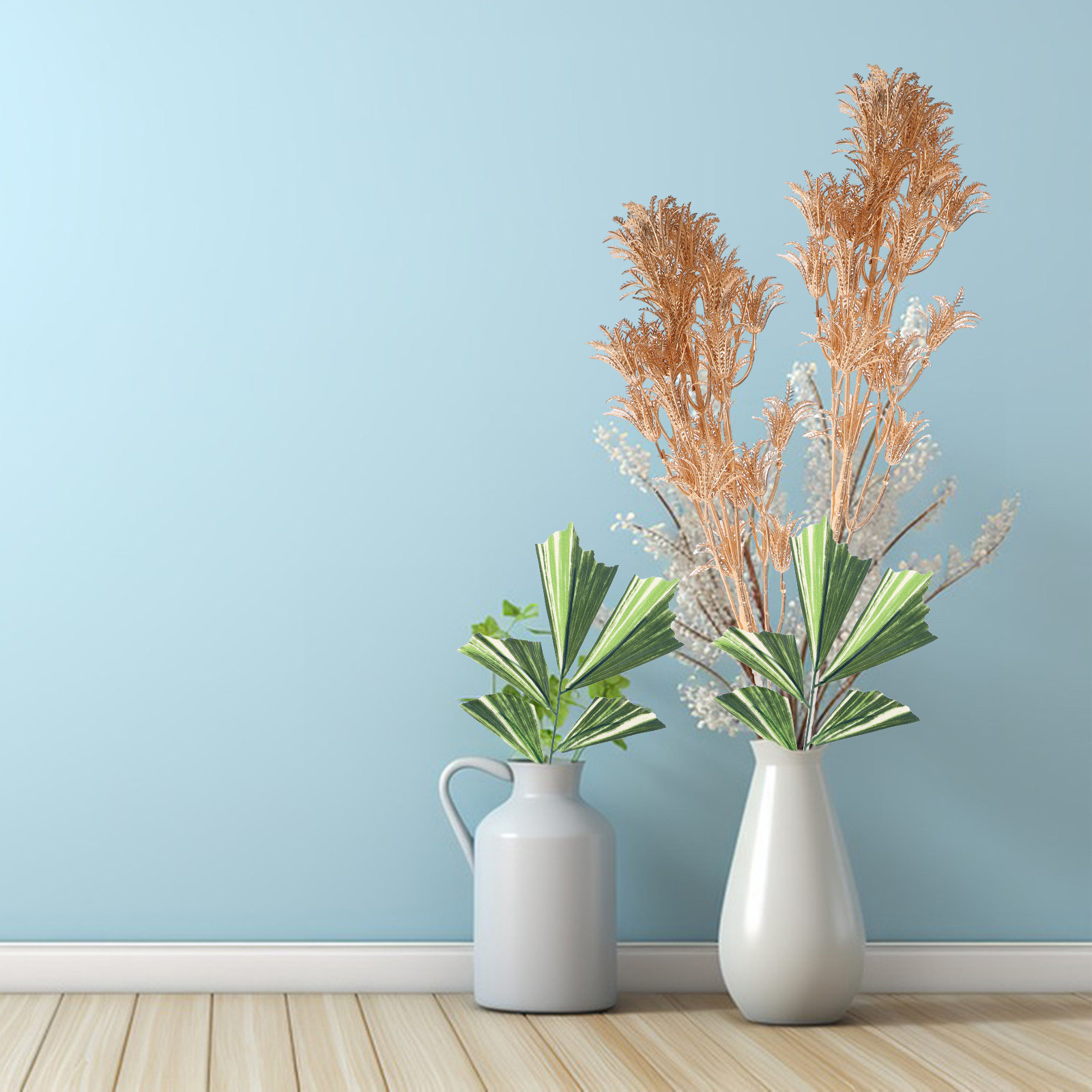 10Pcs Artificial Fishtail Palm - đánh giá và giá Home Decor Center