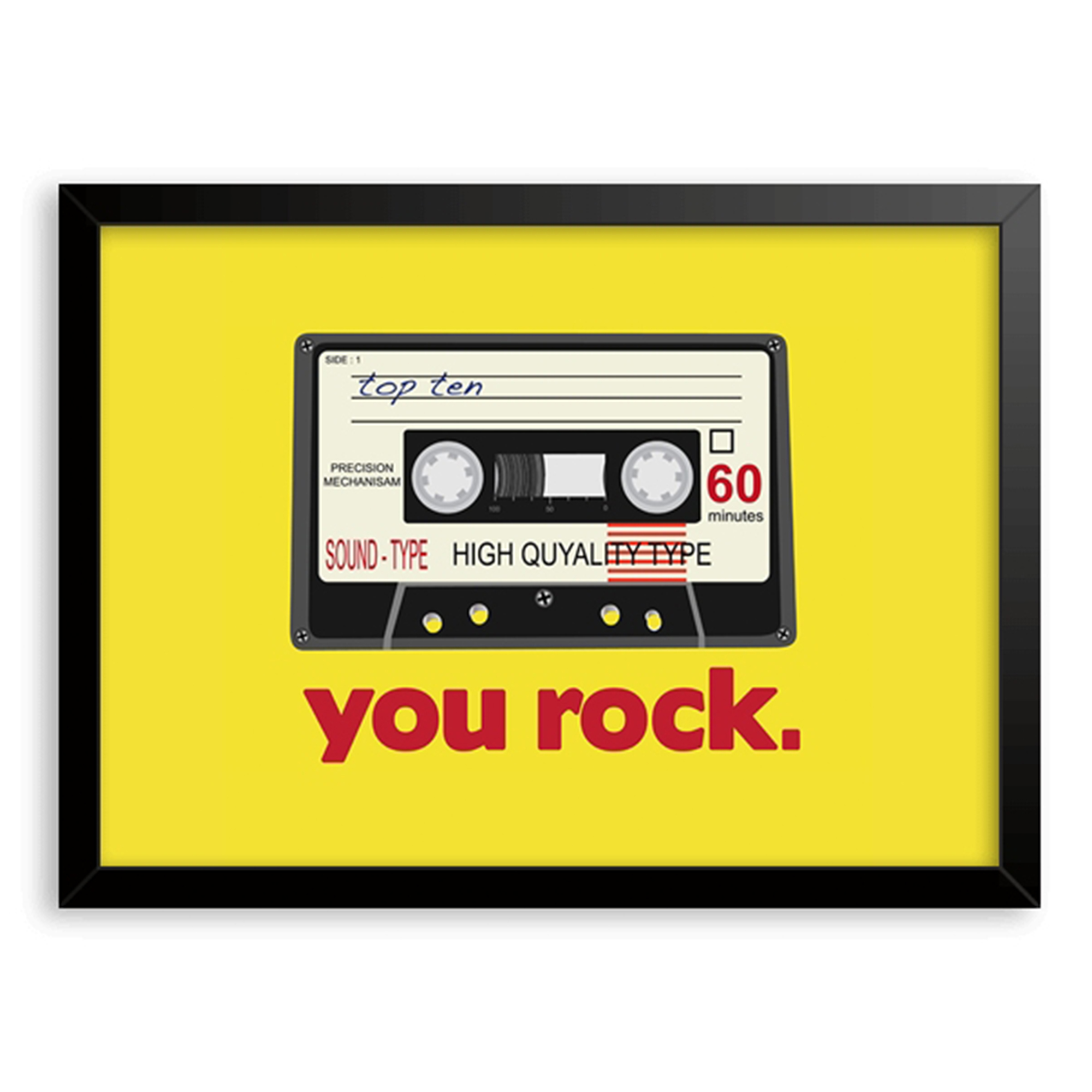 Modern Yellow You Rock Quotes  - đánh giá và giá Home Decor Quotes
