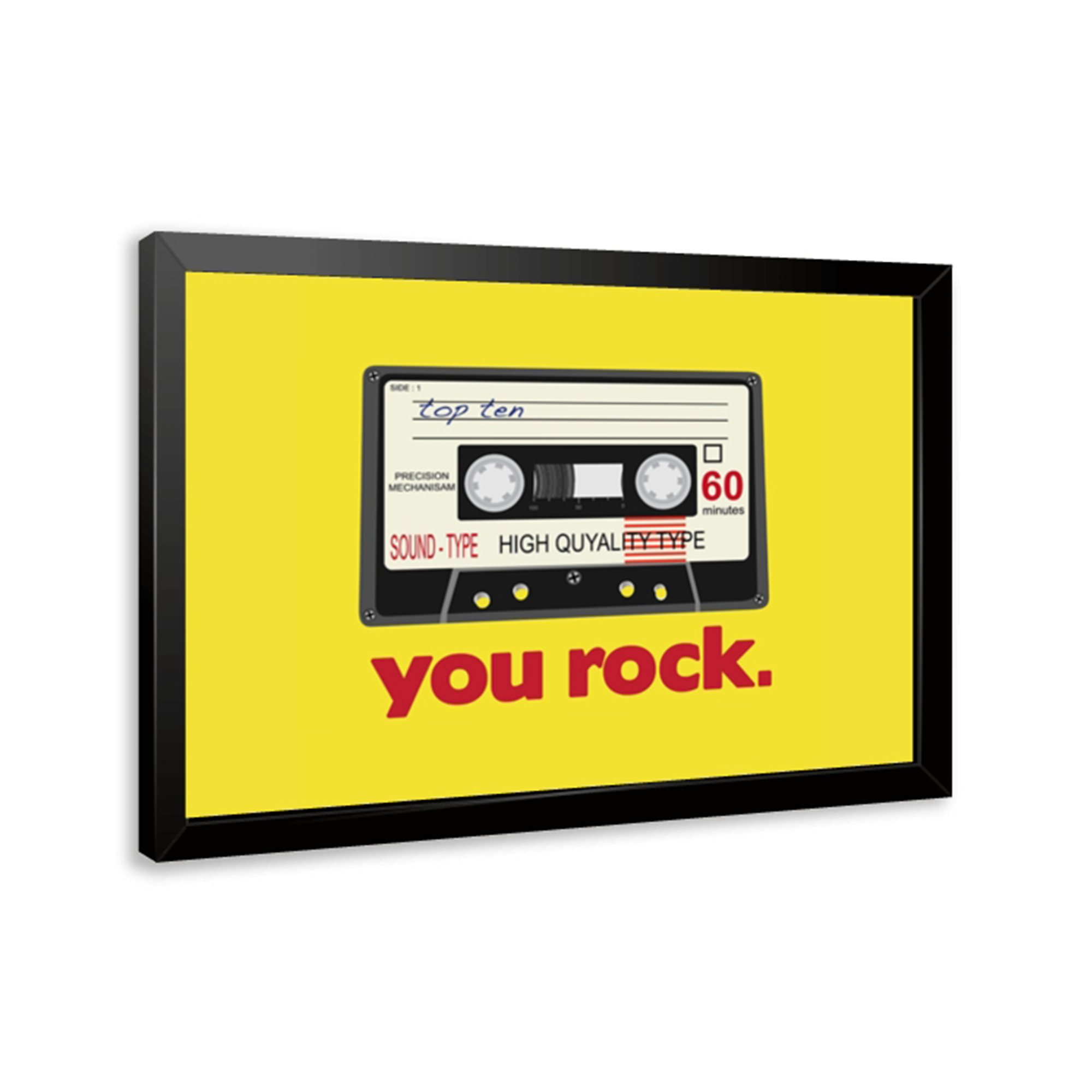 Modern Yellow You Rock Quotes  - đánh giá và giá Home Decor Quotes