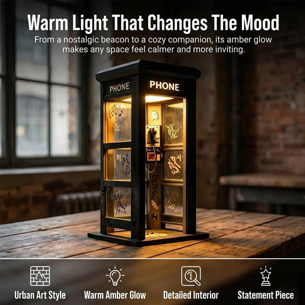 Vintage London Telephone Booth - đánh giá và giá Home Decor Retro