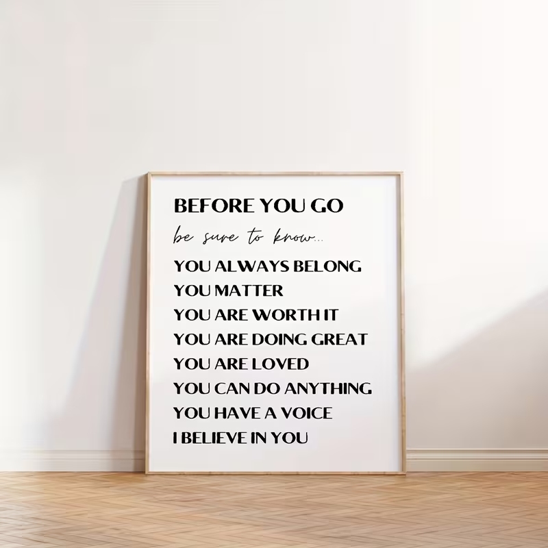 Modern Before You Go Inspirati - đánh giá và giá Home Decor Quotes