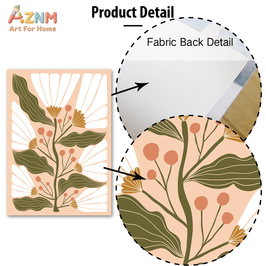 AZNM Boho Floral Canvas Wall A - đánh giá và giá Home Decor Vase With Flowers
