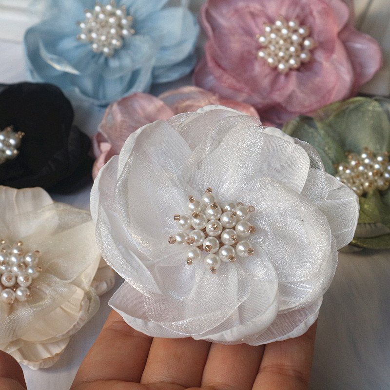 5PCS 7.5CM Chiffon Organza Fab - đánh giá và giá Home Decor Center