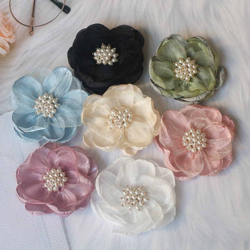 5PCS 7.5CM Chiffon Organza Fab - đánh giá và giá Home Decor Center