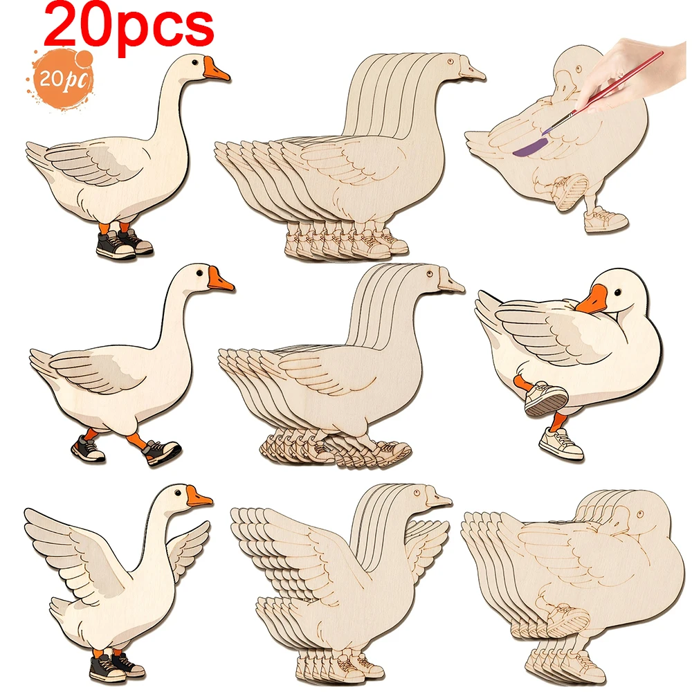 20pcs Unfinished Wooden Craft  - đánh giá và giá Home Decor Diy