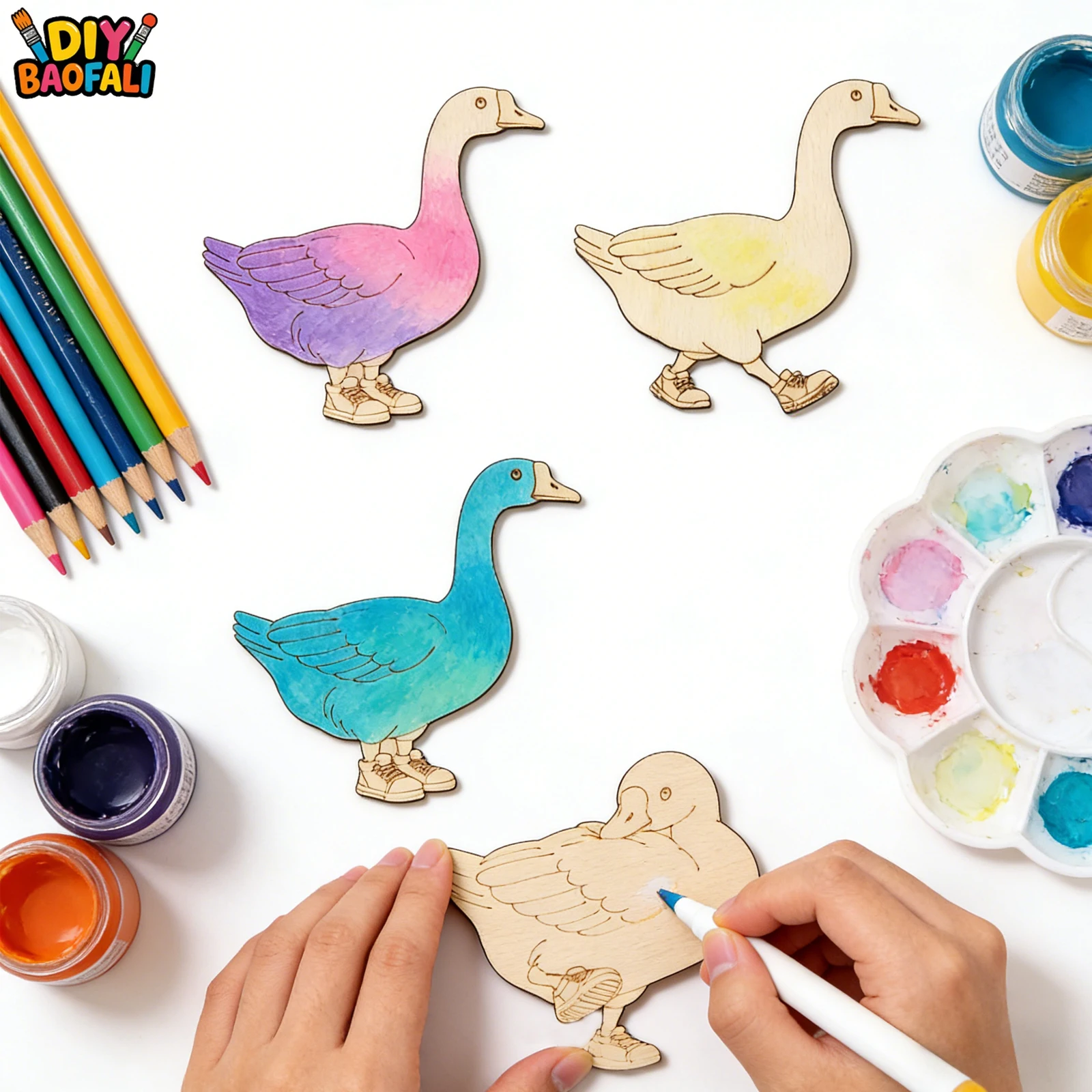 20pcs Unfinished Wooden Craft  - đánh giá và giá Home Decor Diy