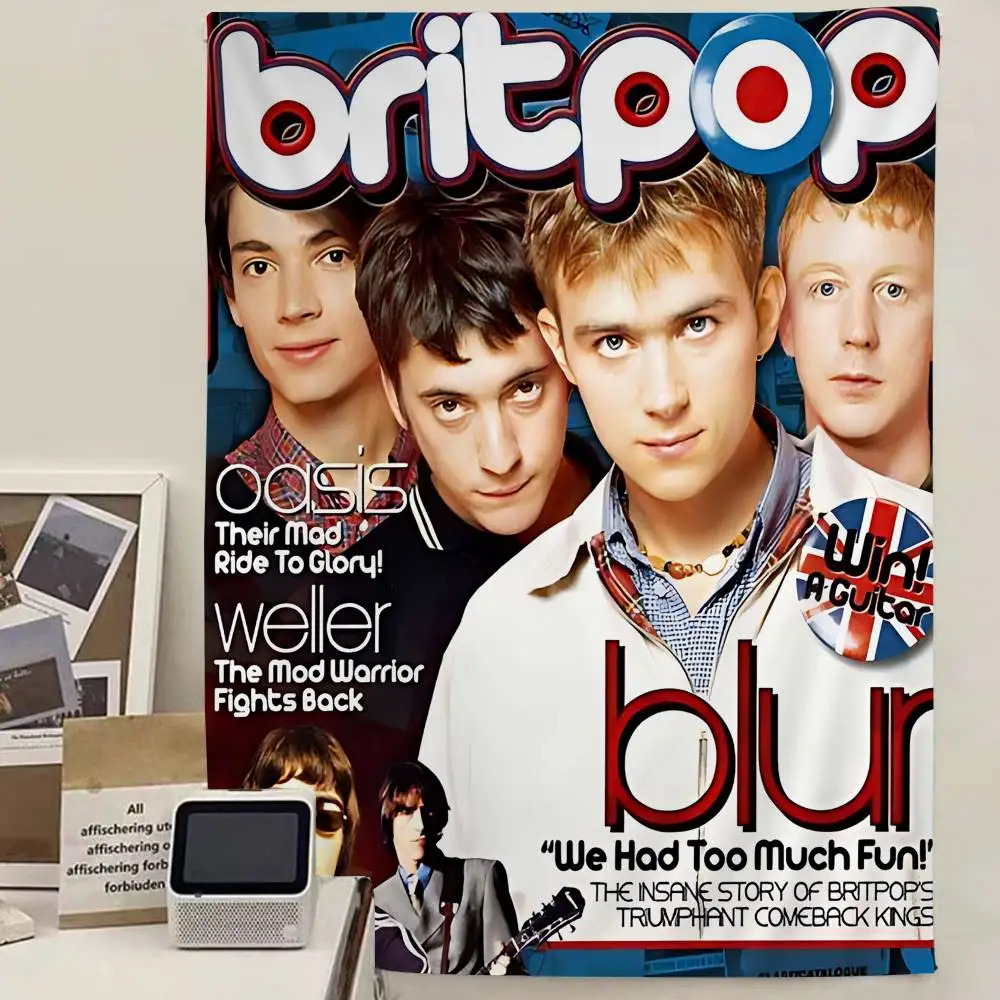 Band Musik Rapper Blur Anime T - đánh giá và giá Home Decor Hippie