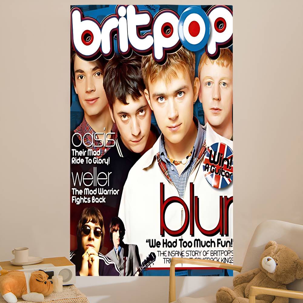 Band Musik Rapper Blur Anime T - đánh giá và giá Home Decor Hippie